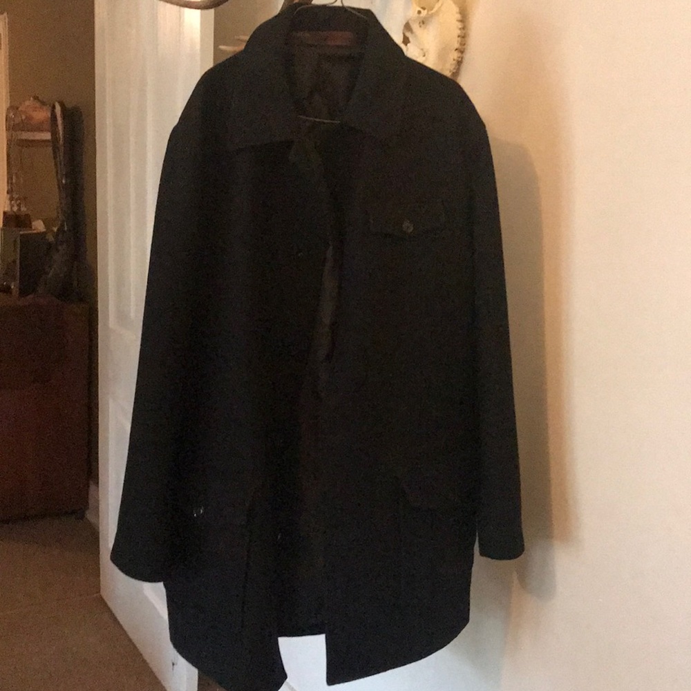 Black large Pea coat